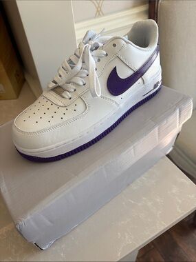 Nike Men’s Air Force 1 Low White Purple